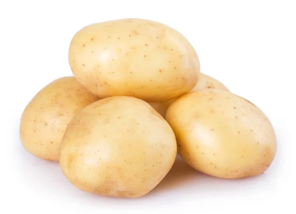 Obehandlad Potatis Isolerad Vit Bakgrund — Stockfoto