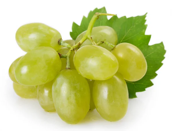 Fresh Grapes Isolated White Background — Stock Photo, Image