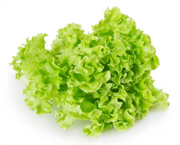 Salada Alface Fresca Isolada Sobre Fundo Branco — Fotografia de Stock