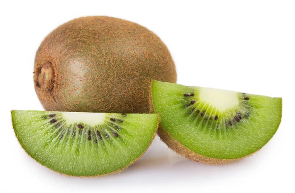 Kiwi Fresco Isolato Sfondo Bianco — Foto Stock