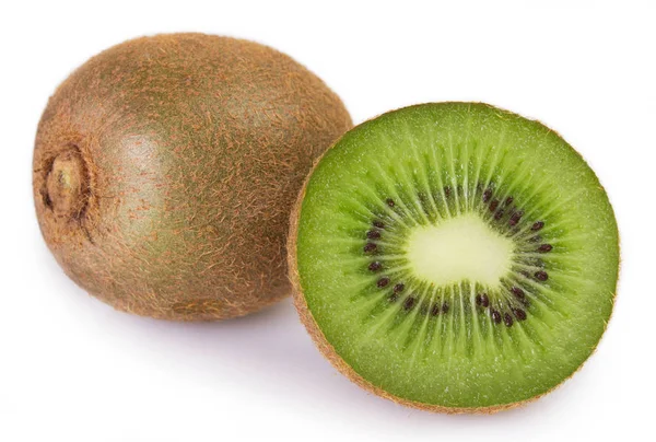 Kiwi Fresco Isolato Sfondo Bianco — Foto Stock