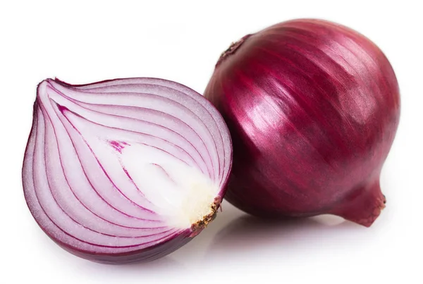 Cebolla Fresca Aislada Sobre Fondo Blanco — Foto de Stock