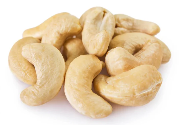 Cashew Nuts Isolated White Background — Stock Photo, Image