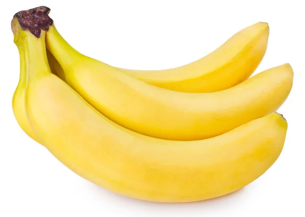 Čerstvý Banán Izolovaných Bílém Pozadí — Stock fotografie