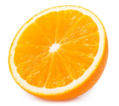 taze turuncu beyaz arkaplanda izole