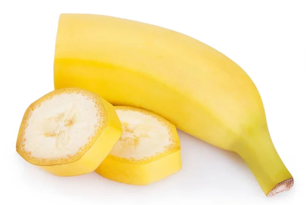 Frische Banane Isoliert Auf Weißem Hintergrund — Stockfoto