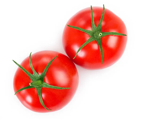 Verse Tomaten Geïsoleerd Witte Achtergrond — Stockfoto