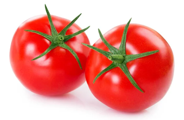 Verse Tomaten Geïsoleerd Witte Achtergrond — Stockfoto