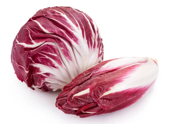 Red chicory on white background — Stock Photo, Image