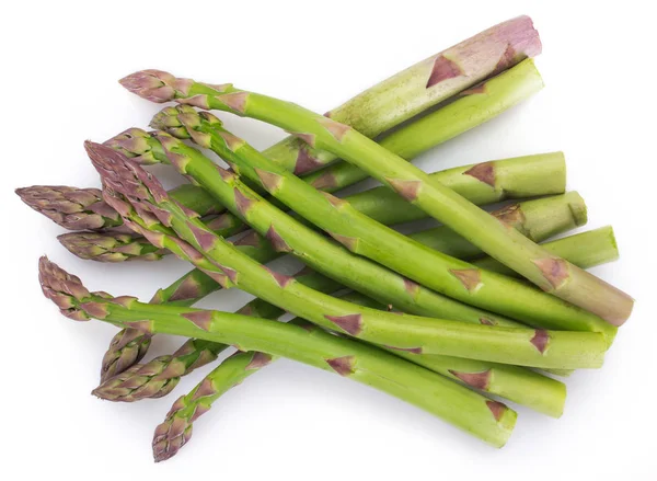 Fresh asparagus on white background — Stock Photo, Image