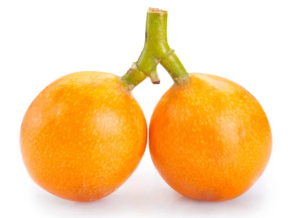 Loquat fruit on white background — Stock Photo, Image