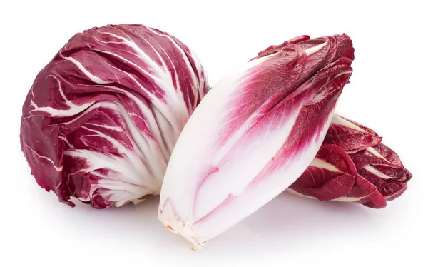 Red chicory on white background — Stock Photo, Image