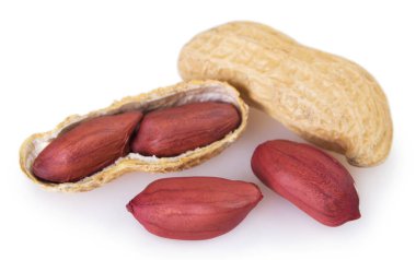 beyaz arkaplanda fıstık