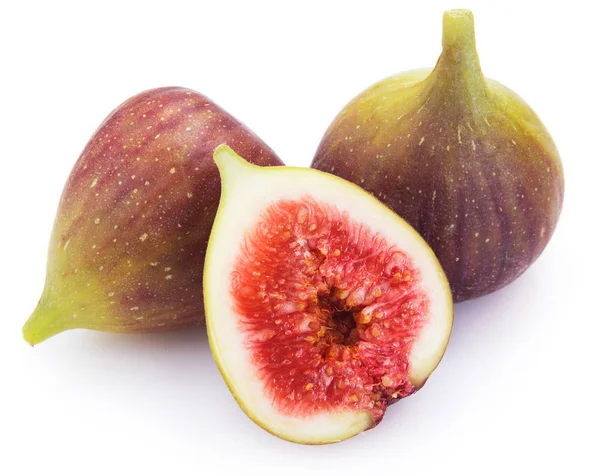 Owoce fig na białym tle — Zdjęcie stockowe