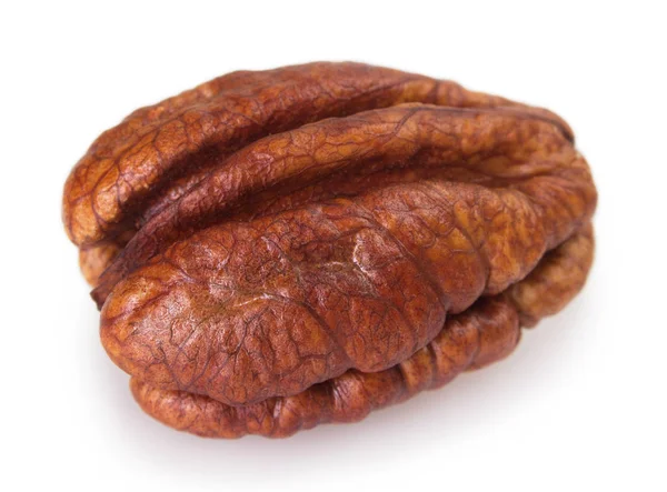 Pecan nut on white background — Stock Photo, Image