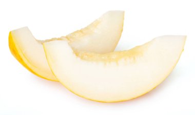 Beyaz arka planda taze kavun