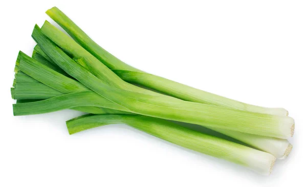 Fresh leek on white background — Stock Photo, Image