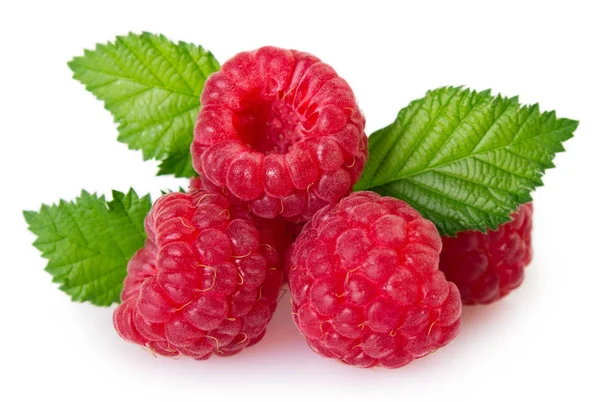 Fresh raspberry on white background Stock Photo