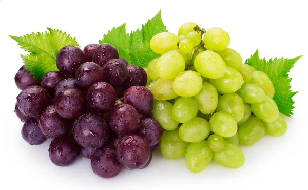 Friss szőlő, a fehér háttér — Stock Fotó