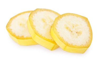 beyaz arkaplanda taze muz