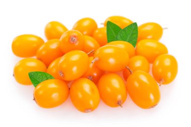 Deniz cehri çilek beyaz arka plan üzerinde