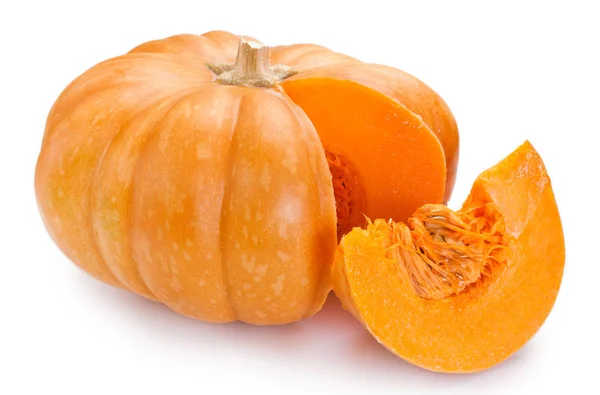 Fresh pumpkin on white background — Stock Photo, Image