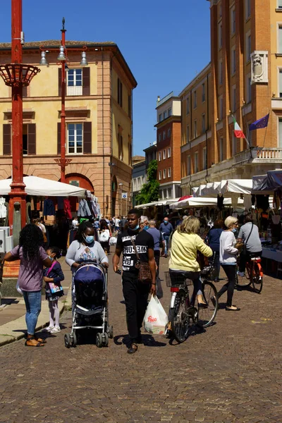 Forli Italien Juni 2020 Piazza Aurelio Saffi Aurelio Saffi Square — Stockfoto