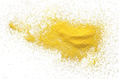 dağınık ve masaya izole mısır unu