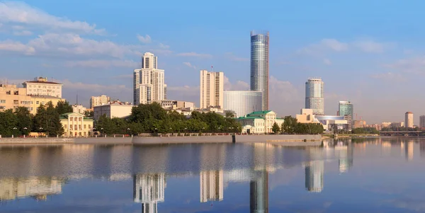 Yekaterinburg Panorama Sabah — Stok fotoğraf