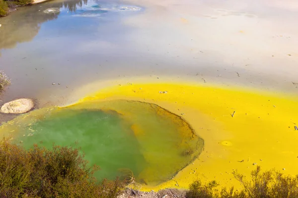 Thermal Lake Colours Wai Tapu Rotorua New Zealand — Stock Photo, Image