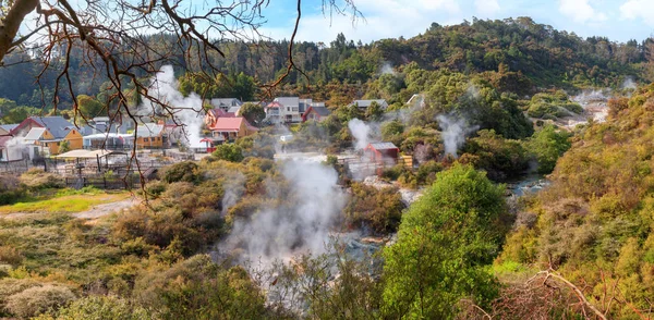 Deixando Maori Thermal Village Whakarewarewa Rotorua Nova Zelândia — Fotografia de Stock