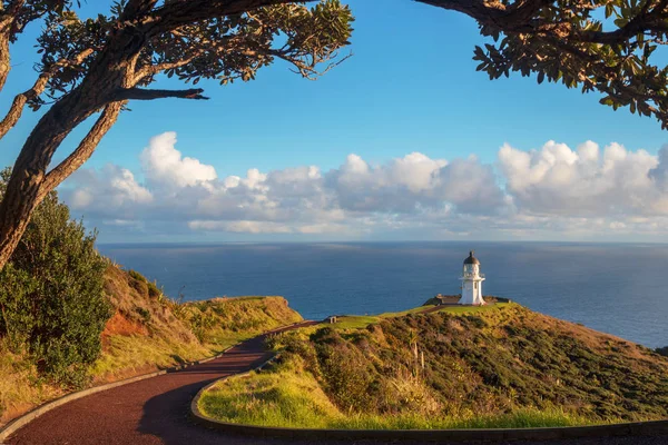 Farol de Cape Reinga, Nova Zelândia Fotos De Bancos De Imagens