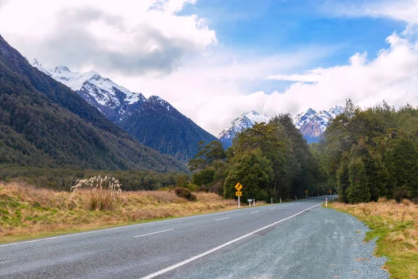 ニュージーランドのフィヨルド国立公園への道 — ストック写真