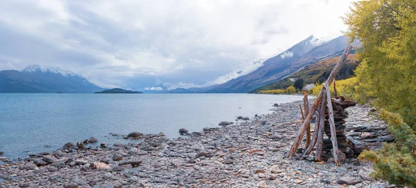 Malebné jezero Wakatipu, Nový Zéland — Stock fotografie