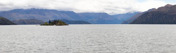 Panorama Pitoresco Lago Wanaka Ilha Sul Nova Zelândia — Fotografia de Stock