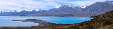 LakeTekapo panoramik görünümü, Yeni Zelanda