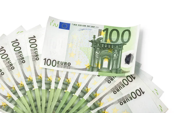 100 Euro Bills Euro Banknotes Money European Union Currency Clipping — Stock Photo, Image