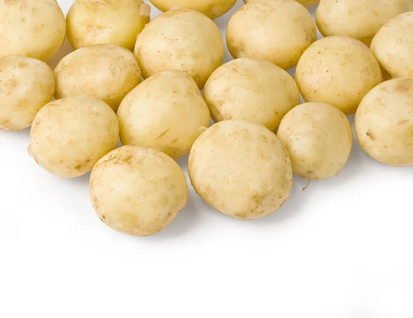 Картопля Ізольована Білому Відсічним Контуром — стокове фото