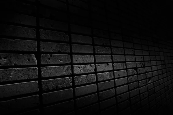 黒い壁の表面は レンガの多くを使用します 古い黒レンガの壁の抽象的なパターンか — ストック写真