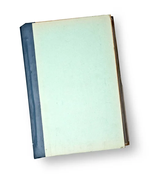 Παλιό Εξώφυλλο Βιβλίου Απομονωμένο Λευκό Φόντο — Φωτογραφία Αρχείου