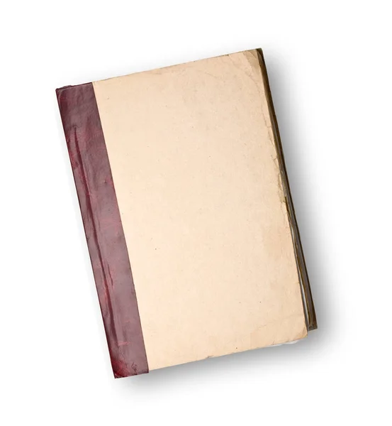 Beyaz Arkaplanda Izole Edilmiş Eski Kitap Kapağı — Stok fotoğraf