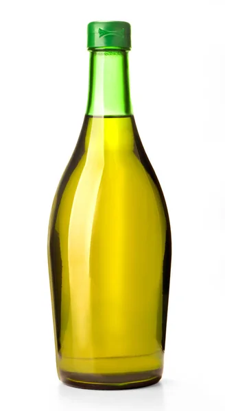 Oil Bottle Isolated White Clipping Path — Stock Photo, Image