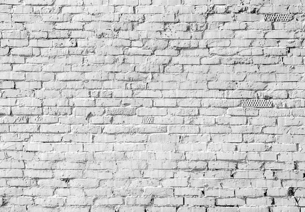 Witte Baksteen Muur Textuur Grunge Achtergrond — Stockfoto