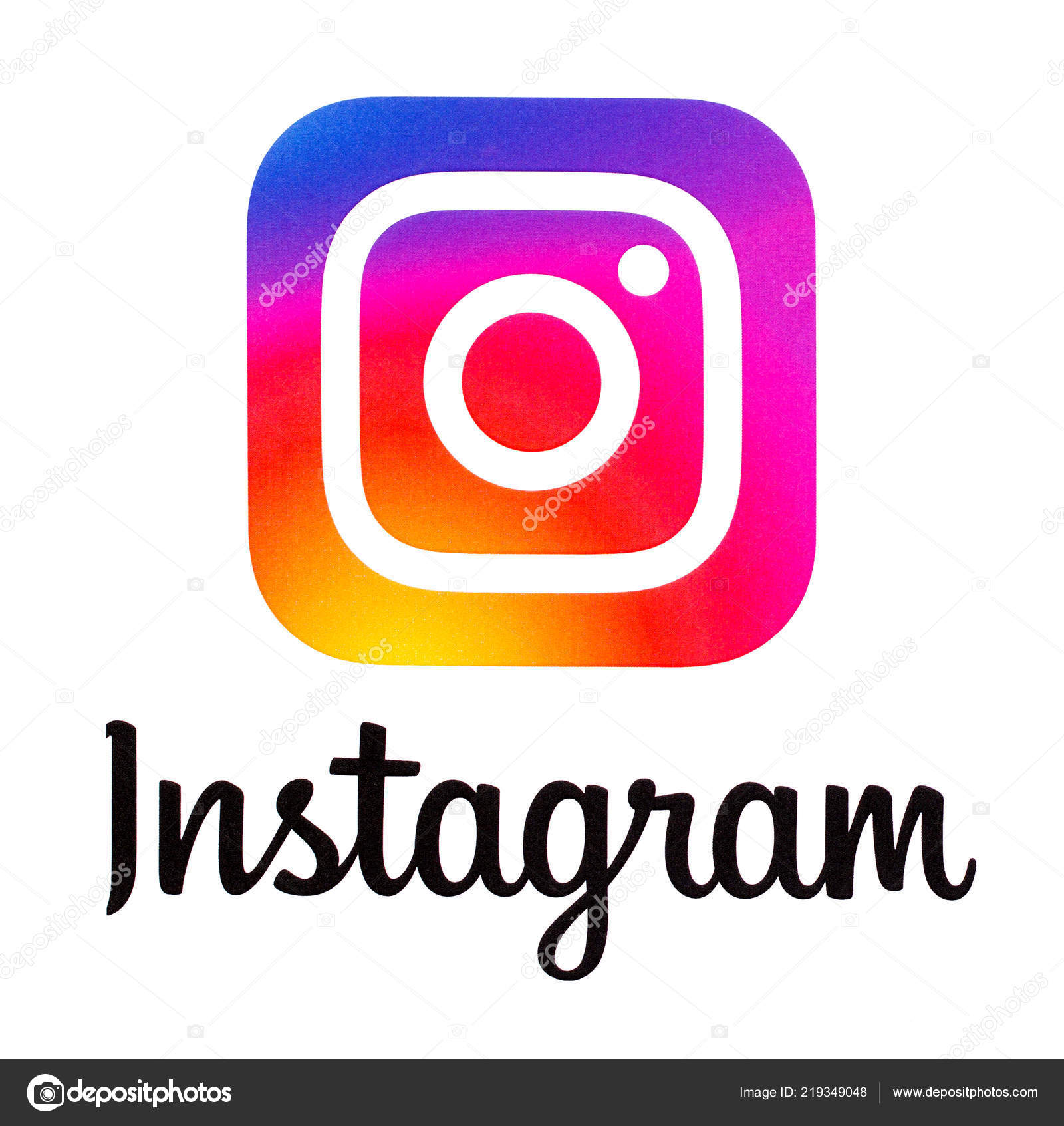 Кишинев Молдова Сентября 2018 Года Новый Логотип Instagram.