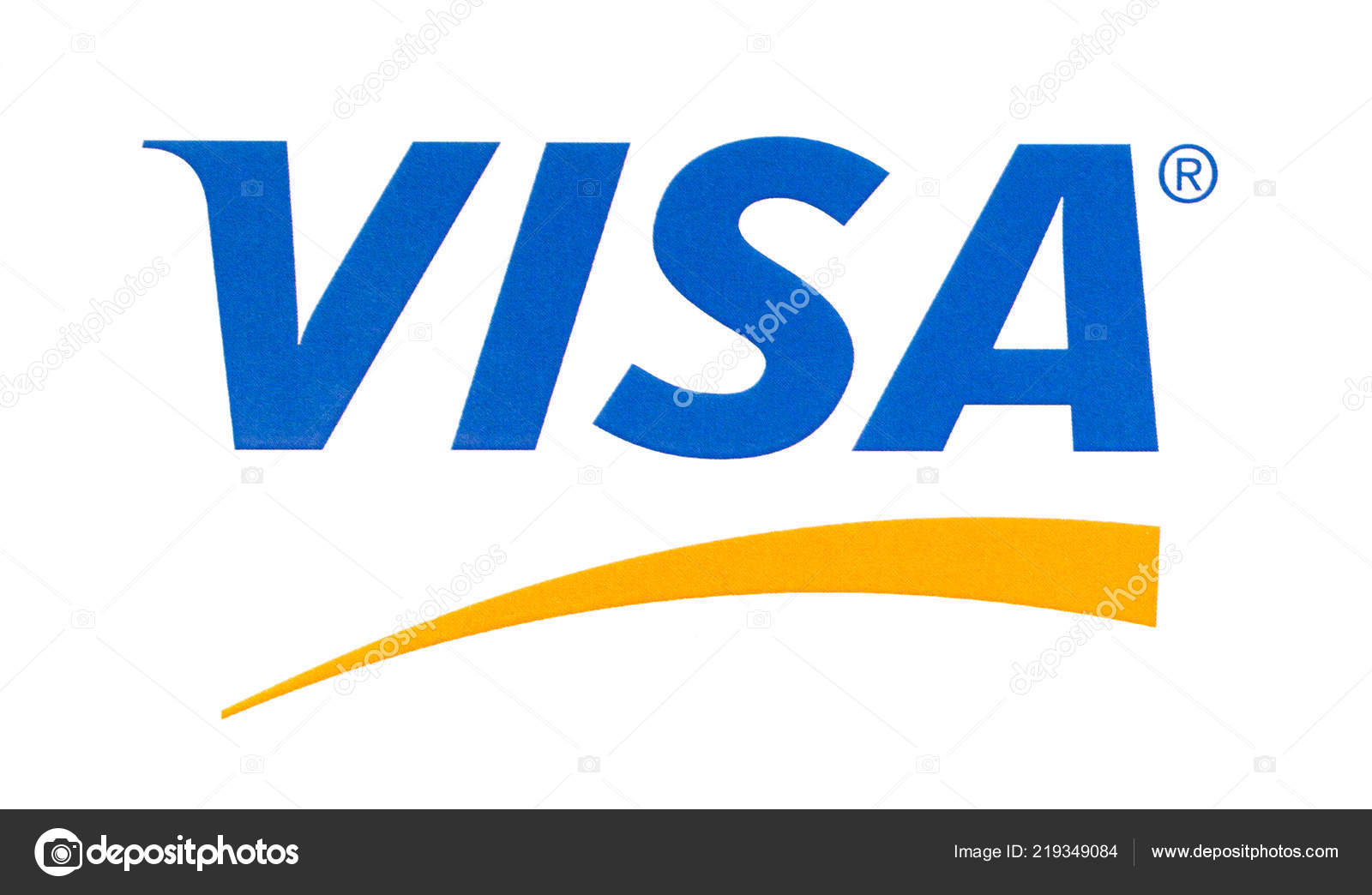 Chisinau, Moldova - September 10, 10: Visa logo printed on the paper and placed on white background.Visa - American multinational company providing Chisinau, Moldova - September 10, 10: Visa logo printed on the paper and placed on white background.Visa - American multinational company providing