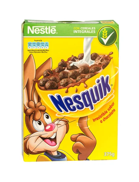 Palma Espagne Avril 2016 Gros Plan Céréales Chocolat Marque Nestlé — Photo