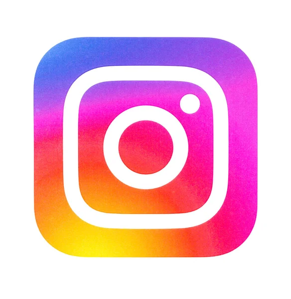 Chisinau Moldova Settembre 2018 Nuovo Logo Instagram Stampato Carta Bianca — Foto Stock