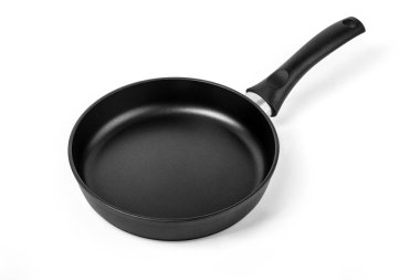 izole kırpma yolu ile beyaz arka planda siyah kızartma tavası