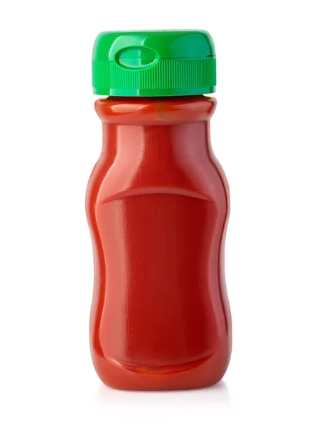 Bottiglia Ketchup Isolata Sfondo Bianco Con Percorso Ritaglio — Foto Stock