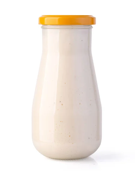 Bottle Tasty Tartar Sauce White Background — Stock Photo, Image